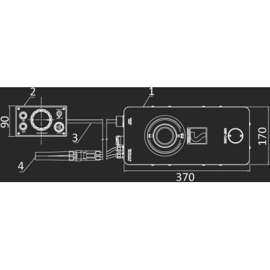 Gonfleur électrique haute pression + compresseur commandé distance GE 22 RC| EAN 8033137218781 Ref 66.447.05