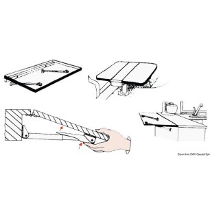 
Support table pliante Rakego 60 kg 20/30 mm 
