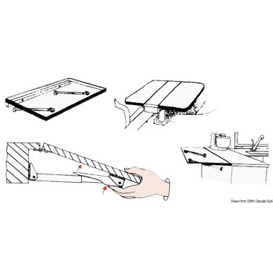 
Support table pliante Rakego 60 kg 20/30 mm 
