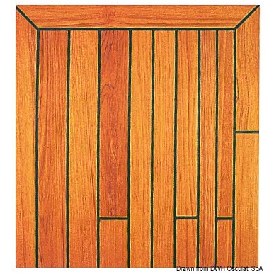 Latte teck pont 60x10x2000 mm | EAN 8033137173066 Ref 71.101.30