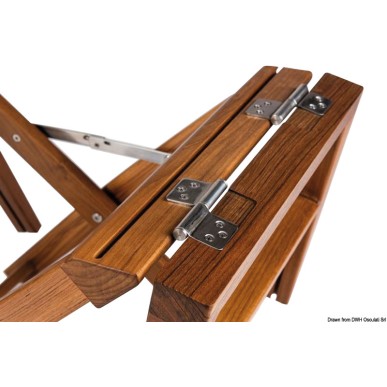 Chaise pliante ARC The Edge Teck Ref 71.320.01