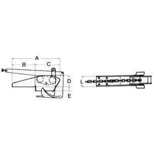 
Davier  bascule inox max 12 kg 
