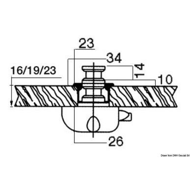 Déclic nylon simple | EAN 8033137127670 Ref 38.180.01