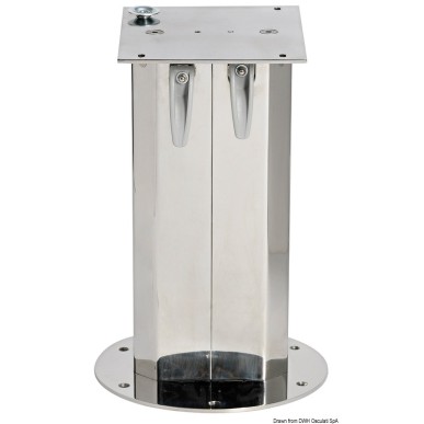 
Pied de table télescopique inox p. table 
