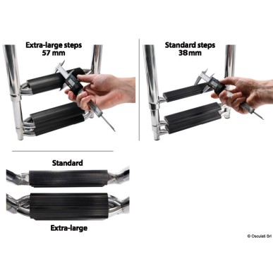 
Echelle télescopique BIG pour passerelle 4 marches 

