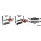 
Echelle télescop.plate-forme tubes ovals 4 marches 
