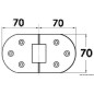 Charnière rotation180° avec trous 140x70 mm
Charnière rotation180° avec trous 140x70 mm