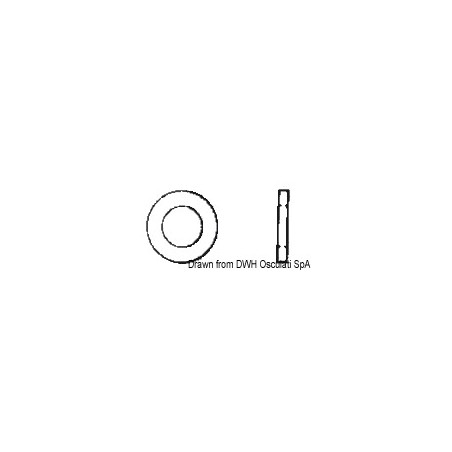 Rondelle plate large 10x30 AISI 304 ROND10X30| EAN 8033137177439 Ref A2-9021A-10X030