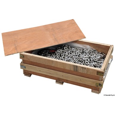 Chaîne inox calibrée 8 mm x 75 m | EAN 8033137066955 Ref 01.375.08-075