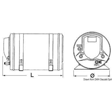 
Chauffe-eau ISOTEMP Indel Webasto Marine 16 l 
