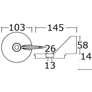 
Anode pied p. hors-board 50/75 HP 
