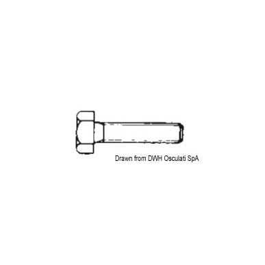 Vis tête hexagonale filetée, UNI 5739 DIN 933| EAN 8033137181559 Ref A4-933-12X120