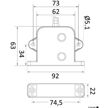 
Interrupteur electronic autom. pompes de fond 20 A 
