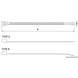 
Collier nylon 140 mm 
