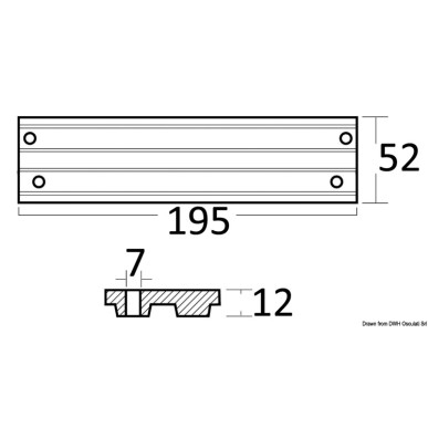 Anode barre moteurs| EAN 8033137138812 Ref 43.434.10