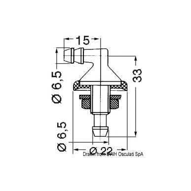 Passe-coque p. lave-vitres | EAN 8033137107160 Ref 19.108.02