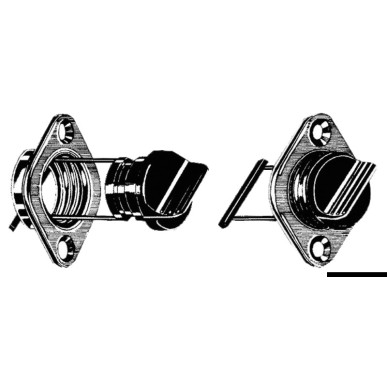 Nable laiton chromé 35 mm | EAN 8033137106880 Ref 18.538.01