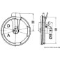 
Hublot tournant EIWA 12 V passage 300 mm 
