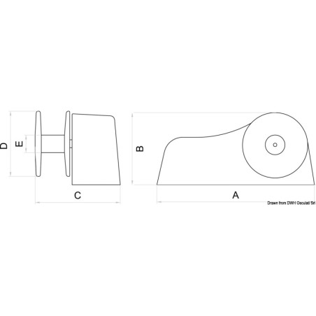 
Treuil p.ITALWINCH Achill Tender 1000W 24V 

