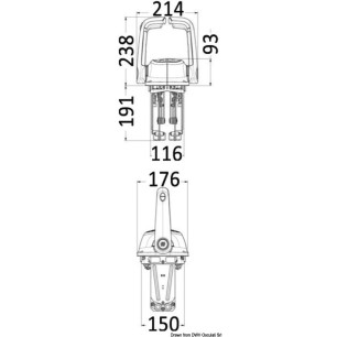 
Boîtier  levier double bimoteur chromée B502CH 
