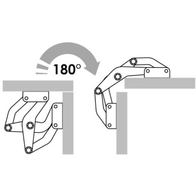 Charnière autoporteurse | EAN 8033137220333 Ref 38.527.01