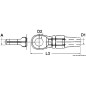 
Terminal  œil inox Ø 3 mm 

