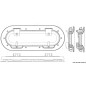 
Hublot oval BOMAR Flagship 141 x 357 mm 
