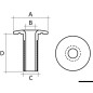 
ROPEYE ROTDP12 Ø 12 mm aluminium anodisé 
