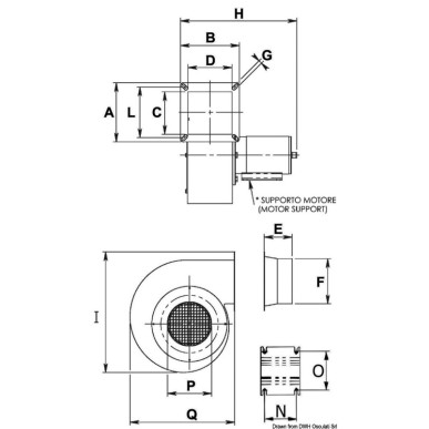 Ventilateur centrifuge 24 V 120 W 6 A RD | EAN 8033137094552 Ref 16.102.08