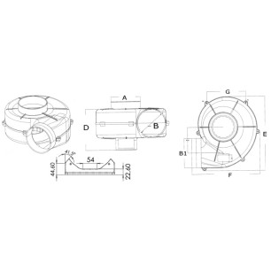 
Aspirateur centrifuge avec étrier 12 V 19 A 
