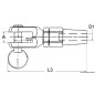 
Terminal  fourche Ø 3 mm 
