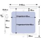 
Rideau  anrouler Oceanair Cabinshade 470 x 510 mm 
