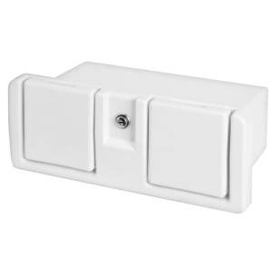 
Niche porte-objects avec porte-verre 
