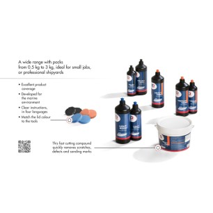 
Pâte abrasive épaisse Osculati Heavy 600 3kg noir 
