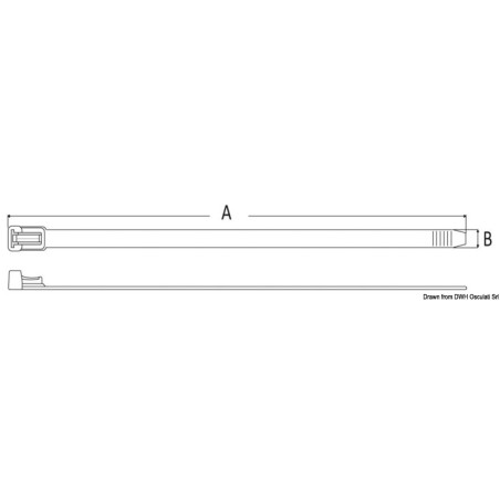 
Collier réouvrable nylon blanc 2 cm 
