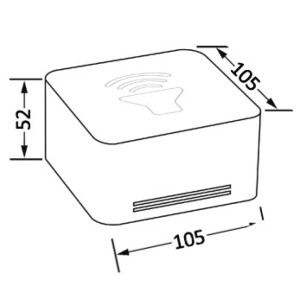 
Avertisseur  membrane Q Box chromé 
