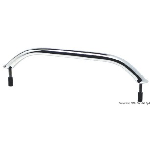 
Main-courante ovalisée AISI316 vis au dehors 750mm 
