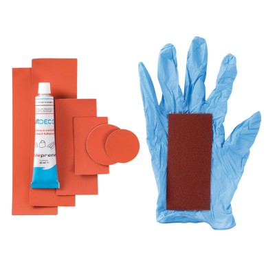 
Kit réparation canots orange pour neoprene 
