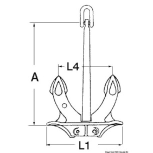 
Ancre Hall, modèle original 34 kg 
