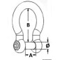 
Manille lyre AISI 316 6 mm 
