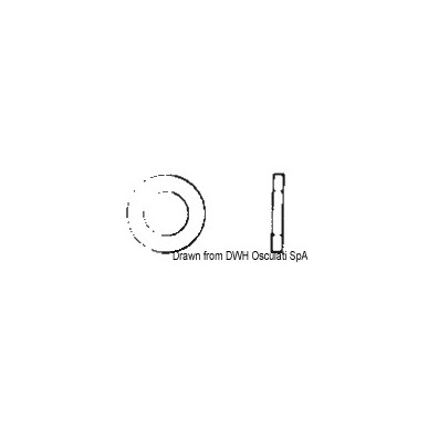 
Rondelle plate large 3x12 AISI 304 ROND3X12
