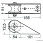 Davier de proue inox 155 x 51 mm
Davier de proue inox 155 x 51 mm