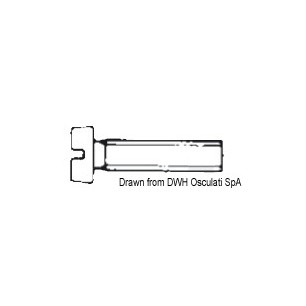 
Vis tête cylindrique filetée fendue 8x60 AISI 316 316.84/8X60
