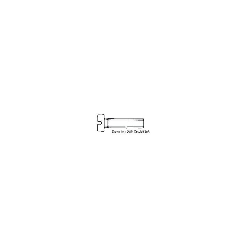 
Vis tête cylindrique filetée fendue 8x60 AISI 316 316.84/8X60
