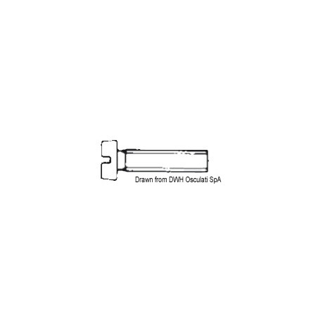 
Vis tête cylindrique filetée fendue 8x60 AISI 316 316.84/8X60
