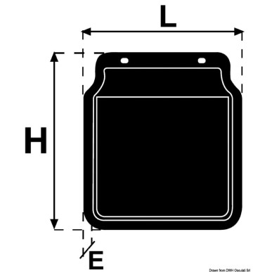 Bavettes de garde-boue 200 mm | EAN 8033137067617 Ref 02.005.02