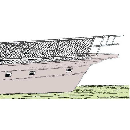 
Filet de securitè pour balcon blanc 450 mm x 30 m 
