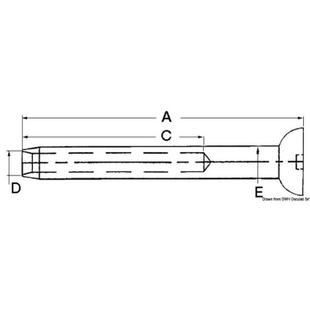 
Terminal  tête sphérique AISI 316 Ø 6 mm 
