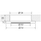 
Spot LED encastrement Bos blanc + rouge dimmerable 
