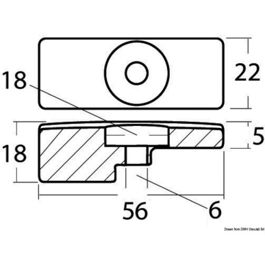 
Anode plaque zinc p. Suzuki 60/140 HP 4 temps 
